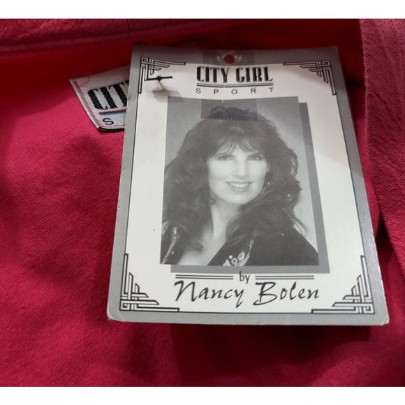 Vintage 80s Skirt Jacket Set Pink Oversize Midi Misses Size L XL - Picture 8 of 16